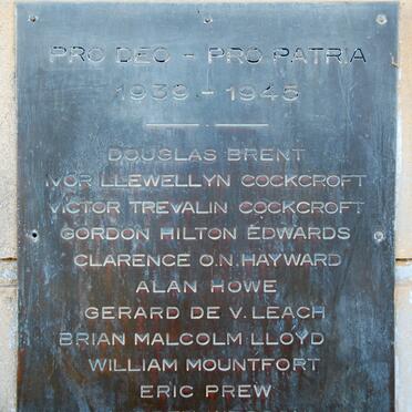 Eastern Cape, PEDDIE, WWI and WWII Memorial