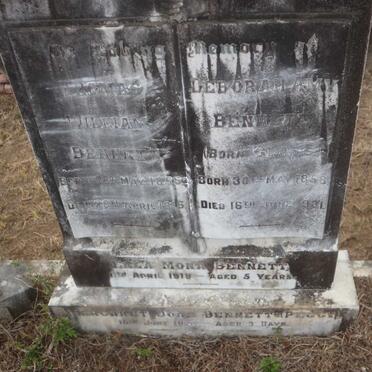 BENNETT Thomas William 1856-1916 &amp; Deborah Amy GLASS 1858-1931 :: BENNETT Ella Mona -1919 :: BENNETT Margaret Joan -1925