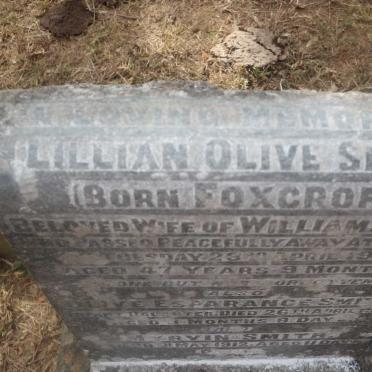 SMITH Lillian Olive nee FOXCROFT -1929 :: SMITH Olive Esparance -1902 :: SMITH Myrvin -1912