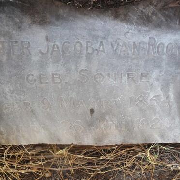 ROOYEN Hester Jacoba, van nee SQUIRE 1854-1929