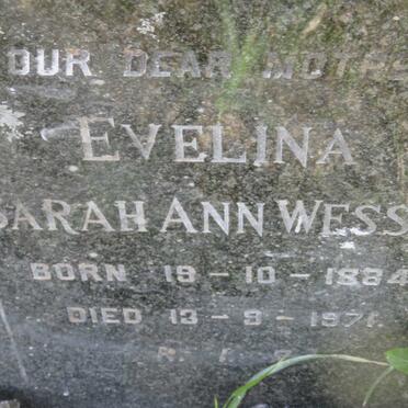 WESSON Henry 1868-1952 &amp; Evelina Sarah Ann 1884-1971