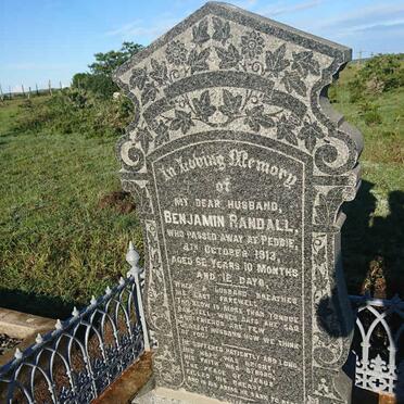 RANDALL Benjamin -1913 &amp; Eliza Matilda HAYWARD -1938