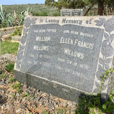 WILLOWS William 1866-1953 &amp; Ellen Francis 1870-1955