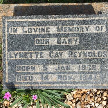 REYNOLDS Lynette Gay 1938-1941