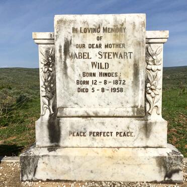 WILD Mabel Stewart nee HINDES 1872-1958