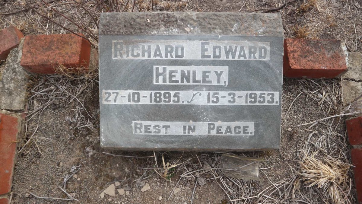 HENLEY Richard Edward 1895-1953