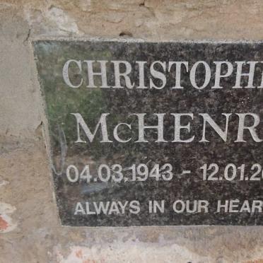 MCHENRY Christopher 1943-2012
