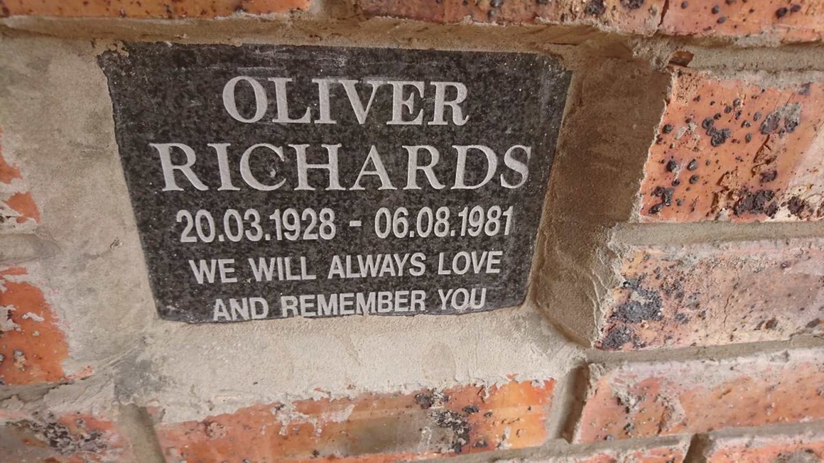 RICHARDS Oliver 1928-1981