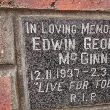 Mc GINN Edwin George 1937-1995