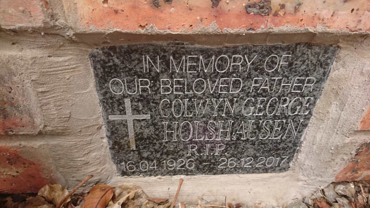 HOLSHAUSEN Colwyn George 1926-2017