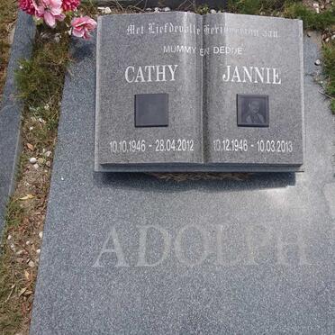 ADOLPH Jannie 1946-2013 &amp; Cathy 1946-2012