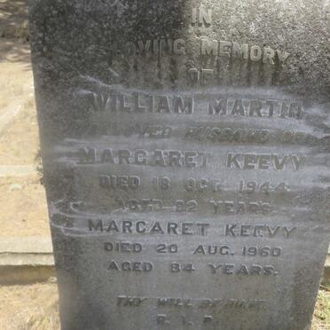 KEEVY William Martin -1944 &amp; Margaret -1960