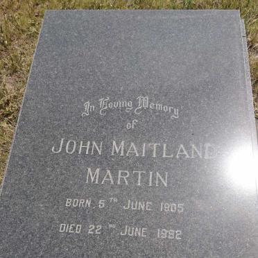 MARTIN John Maitland 1905-1992