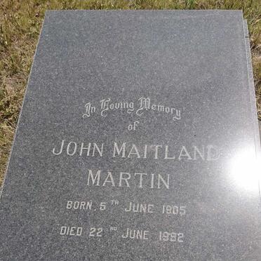 MARTIN John Maitland 1905-1992 &amp; Jacoba Cornelia 1905-2001