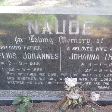 NAUDE Cornelius Johannes 1909-1995 &amp;  Johanna 1910-1978