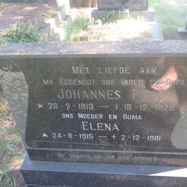 PIEK Johannes 1913-1979 &amp; Elena 1915-1981