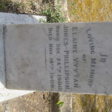 PHILLIPSON Elaine Vyvyan, JONES 1900-1908