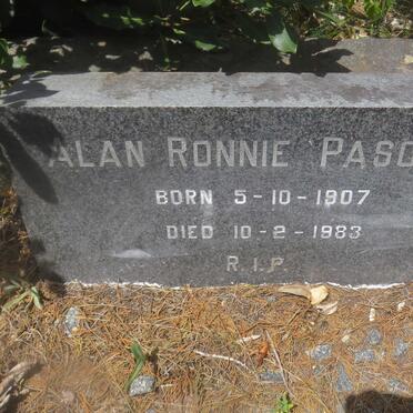 PASCOE Alan Ronnie 1907-1983