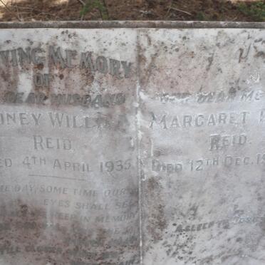 REID Sidney William -1935 &amp; Margaret Kent -1950