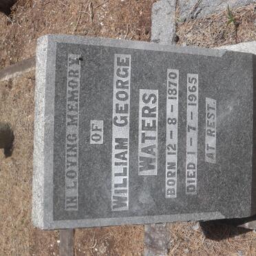 WATERS William George 1870-1965