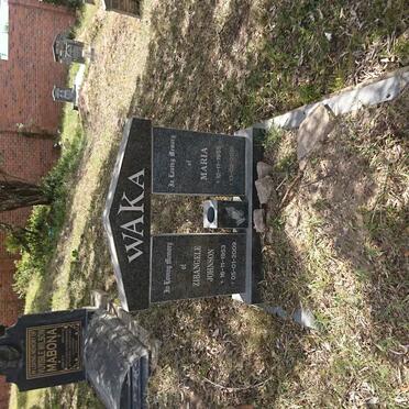 WAKA Zibangele Johnson 1953-2009 &amp; Maria 1955-2015