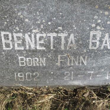 BARBOUR George Arthur -1970 &amp; Alice Benetta FINN 1902-1993