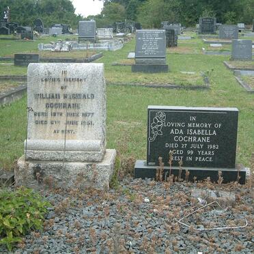 COCHRANE William Reginald 1877-1951 &amp; COCHRANE Ada Isabella -1982