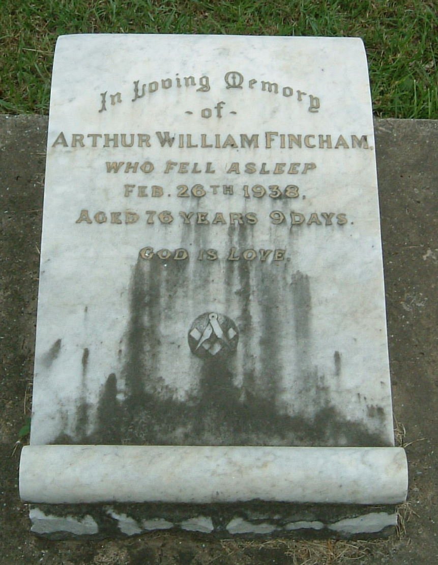 FINCHAM Arthur William -1938