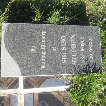 MAYEKISO Sbusiso Stephen 1982-2003