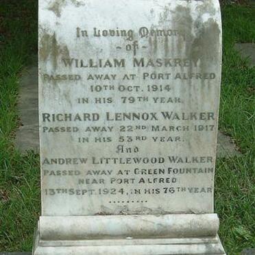 MASKREY :: WALKER family