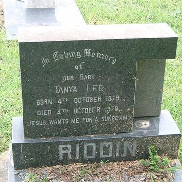RIDDIN Tanya Lee -1979