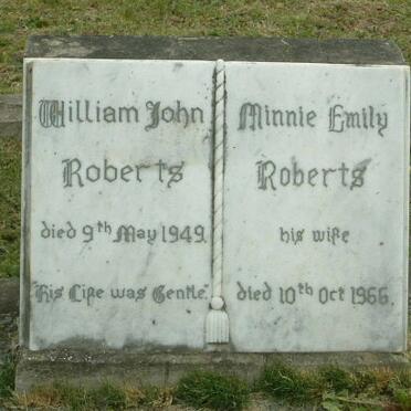 ROBERTS William John -1949 &amp; Minnie Emily -1966