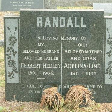 RANDALL Herbert Hedley 1891-1964 &amp; Adelina 1911-1995