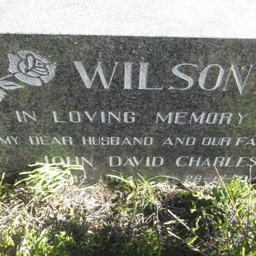 WILSON John David Charles 1904-1981