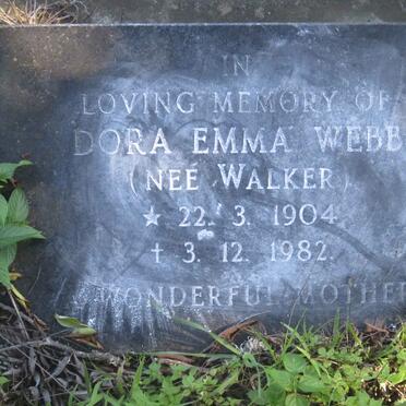 WEBB Dora Emma nee WALKER 1904-1982