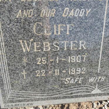 WEBSTER Cliff 1907-1992