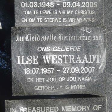 WESTRAADT Ilse 1957-2007