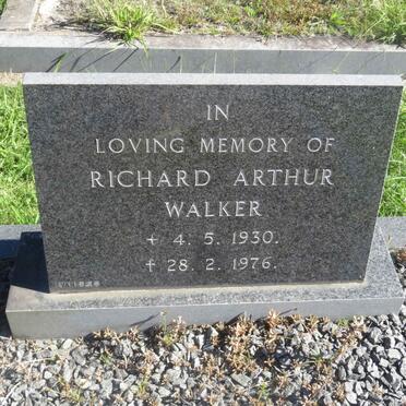 WALKER Richard Arthur 1930-1976