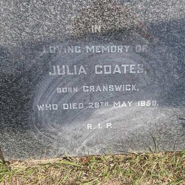 COATES Julia nee GRANSWICK -1956