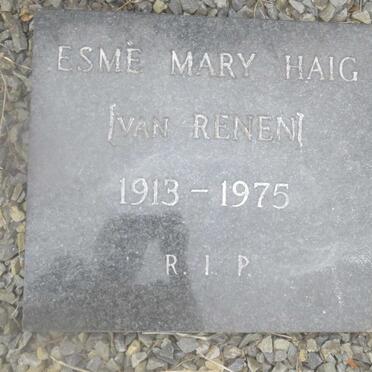 HAIG Douglas Norman 1910-1993 &amp; Esme Mary VAN REENEN 1913-1975 :: HAIG Bruce Derek 1973-2007