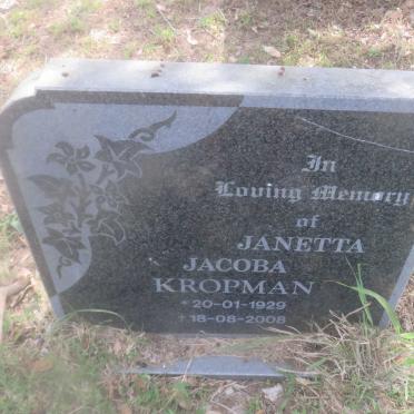 KROPMAN Janetta Jacoba 1929-2008