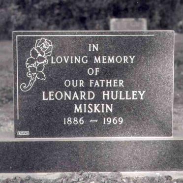 MISKIN Leonard Hulley 1886-1969