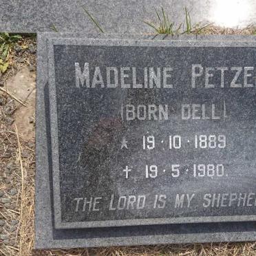 PETZER Madeline nee DELL 1889-1980