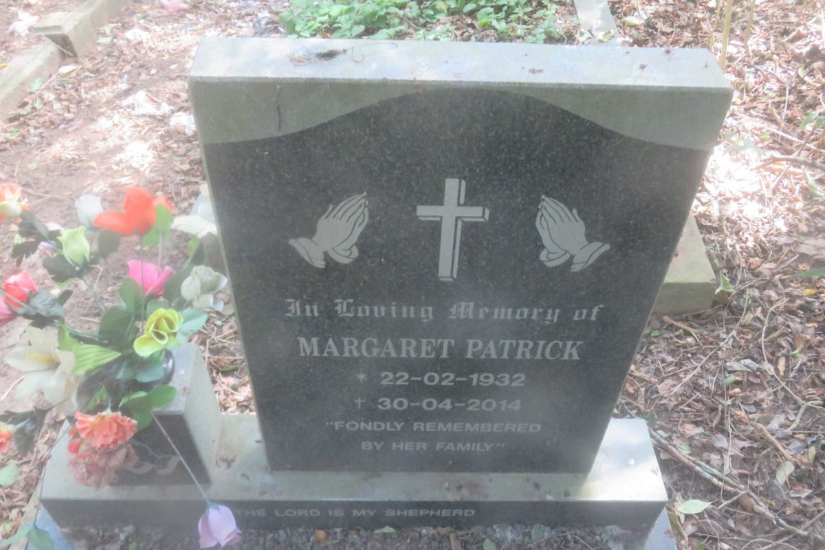 PATRICK Margaret 1932-2014