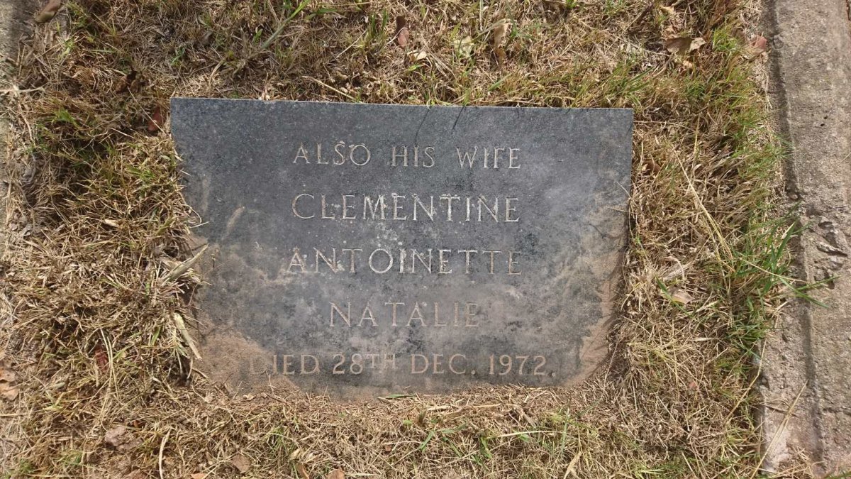 PEARCE Thomas -1959 &amp; Clementine Antoinette Natalie -1972