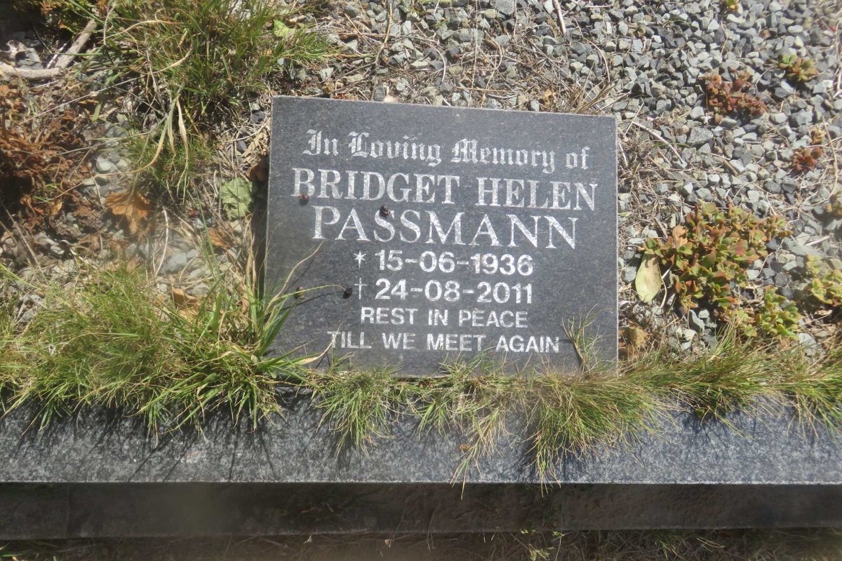 PASSMANN Bridget Helen 1936-2011