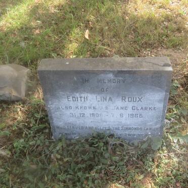 ROUX Edith Lina 1906-1966