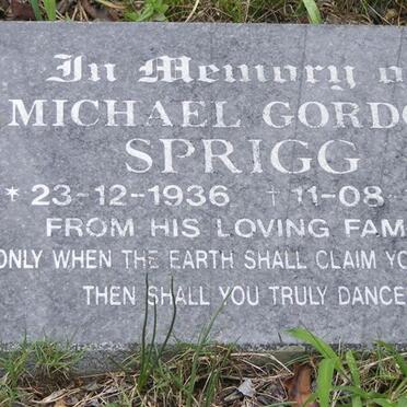 SPRIGG Michael Gordon 1936-1995