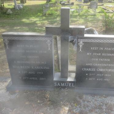 SAMUEL Charles Christopher 1934-1983 &amp; Maureen Karoline 1933-2007