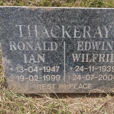 THACKERAY Ronald Ian 1947-1999 :: THACKERAY Edwin Wilfrid 1939-2004